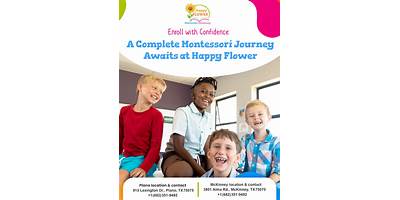 Happy Flower Montessori McKinney daycare Mckinney Texas
