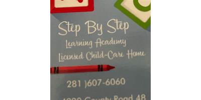 Step By Step Learning Academy daycare Rosharon Texas